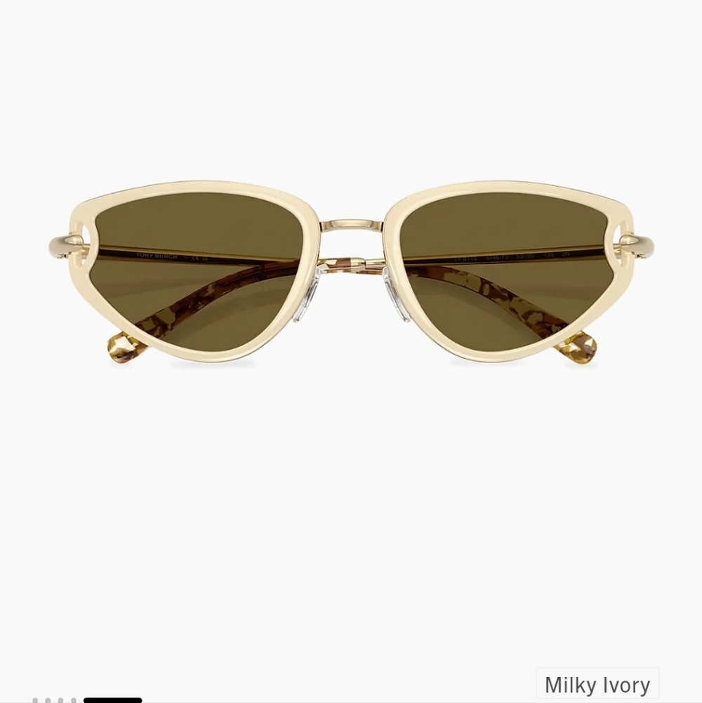 Tory Burch Gold Cat-Eye Sunglasses - Picture 2 of 5